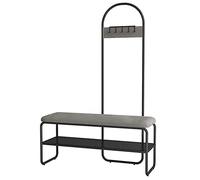 SLGGPJBU Porte-manteau portatif, pour couloir, entrée, chambre à coucher, rangement avec banc, garde vos vêtements, chaussures, chapeaux, articles organisés, 6 couleurs