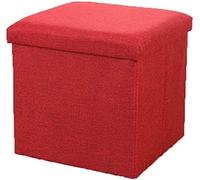 SLGGPJBU Pouf de rangement en forme de repose-pieds cubique, boîtes de rangement pliantes, repose-pieds en lin, table d'appoint avec plateau de table basse