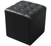 SLGGPJBU Repose-pieds capitonné rectangulaire en cuir synthétique - Tabouret de maquillage - Banc à chaussures à langer
