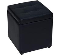 SLGGPJBU Repose-pieds pliable en cuir synthétique pour économiser de l'espace - Boîte cube pour s'asseoir et se reposer - Vert