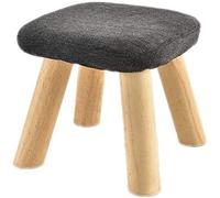 SLGGPJBU Repose-pieds pour pieds de repos, banc à chaussures à changer, pieds en bois, tabouret carré, tabouret de pieds en tissu amovible, chaise rembourrée multifonction pour la maison