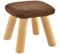 SLGGPJBU Repose-pieds pour reposer les pieds, repose-pieds, banc à chaussures, pieds en bois, tabouret carré, repose-pieds en tissu amovible, chaise rembourrée, maison, multifonction