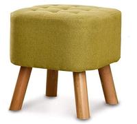 SLGGPJBU Repose-pieds pour se reposer - Banc à chaussures carré - Chaise moderne avec pieds en bois rembourrés - Siège confortable multifonction pour la maison