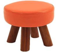 SLGGPJBU Repose-pieds pour se reposer, tabouret à langer avec pieds ronds en bois, siège confortable, chaise rembourrée multifonction pour la maison