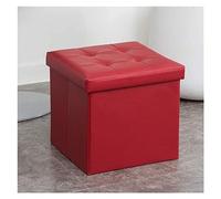 SLGGPJBU Repose-pieds rembourré cuir pliable cube tabouret repose-pieds repose pieds pliable carré salon table basse