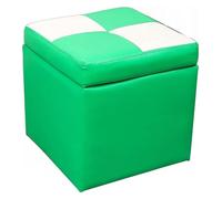 SLGGPJBU Repose-Pieds Repose-Pieds Cube en Simili Cuir Stockage Pouf, avec Charnière Top Organisateur Boîte Pouf Poitrine Siège Unique