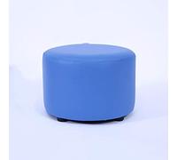 SLGGPJBU Repose-pieds, repose-pieds tendance, tabouret rond, tabouret de canapé adulte, tabouret en bois massif, tabouret en cuir, tabouret bas