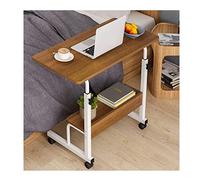 SLGGPJBU Table de chevet portable pour ordinateur portable, table à roulettes, table d'appoint réglable, table d'appoint de canapé, table de lit légère, pour étudiant, ordinateur portable avec