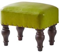 SLGGPJBU Tabouret à chaussures moderne pour salon, chambre à coucher, repose-pieds rectangulaire avec pieds en bois massif, éponge haute résilience, capacité de charge élevée