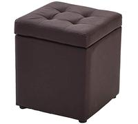 SLGGPJBU Tabouret Cube Faux Cuir Rangement Pâte Feuilletée Chaise de Canapé, Boîte à Jouets avec Top Articulé Boîte Organisateur pour Maison Bureau