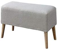SLGGPJBU Tabouret de canapé en tissu avec repose-pieds amovible en bois moderne