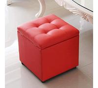 SLGGPJBU Tabouret de chaise avec tapis antidérapant en cuir PU, coffre de rangement