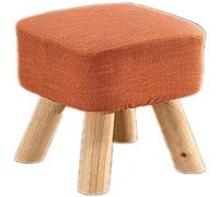 SLGGPJBU Tabouret de pied, changement de chaussure banc chaise confortable maison pieds carrés en bois siège rembourré tabouret pieds multifonctions