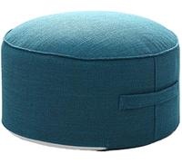 SLGGPJBU Tabouret ottoman rond, canapé, tabouret, repose-pieds, repose-pieds, marchepied avec poignée, housse amovible pour la maison, couleur : violet