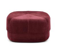 SLGGPJBU Tabouret ottoman rond en velours doux rembourré, idéal pour salon, chambre à coucher, 40 x 40 x 46 cm