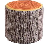 SLGGPJBU Tabouret ottoman rond rembourré, repose-pieds amovible, housse antidérapante pour canapé, repose-pieds pour chaussures à langer, table basse -F