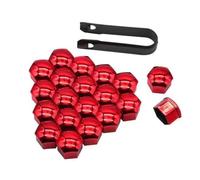 SLGYS 20 X De Voiture Cache Ecrou Voitures Compatible avec Kuga MK2 2012-2019 5 Door SUV, De Voiture Capuchons Hexagonal Protection Bouchon,21mm-2/Red