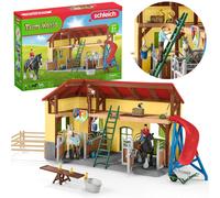 SLH42485 Schleich Farm World - Ecurie pour chevaux avec équipement 3+ Taille uni