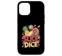 Slice Dice Ananas Kiwi Pastèque Amusant Coque pour iPhone 12/12 Pro