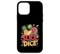 Slice Dice Ananas Kiwi Pastèque Amusant Coque pour iPhone 12 Mini