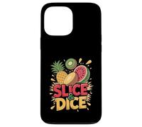 Slice Dice Ananas Kiwi Pastèque Amusant Coque pour iPhone 13 Pro Max