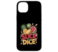 Slice Dice Ananas Kiwi Pastèque Amusant Coque pour iPhone 14 Plus