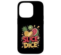 Slice Dice Ananas Kiwi Pastèque Amusant Coque pour iPhone 14 Pro