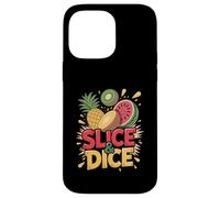 Slice Dice Ananas Kiwi Pastèque Amusant Coque pour iPhone 14 Pro Max
