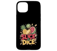 Slice Dice Ananas Kiwi Pastèque Amusant Coque pour iPhone 15 Plus