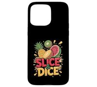 Slice Dice Ananas Kiwi Pastèque Amusant Coque pour iPhone 15 Pro Max