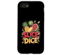 Slice Dice Ananas Kiwi Pastèque Amusant Coque pour iPhone SE (2020) / 7/8