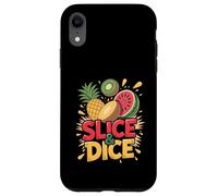 Slice Dice Ananas Kiwi Pastèque Amusant Coque pour iPhone XR