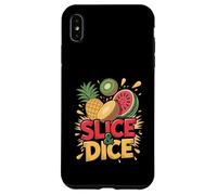 Slice Dice Ananas Kiwi Pastèque Amusant Coque pour iPhone XS Max