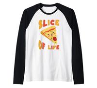 Slice of Life Cute Pizza Pun Humour Food Lover Manche Raglan