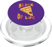 Slice of Life Cute Pizza Pun Humour Food Lover PopSockets PopGrip pour MagSafe