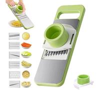 Slicer 6-in-1 SafePrep for Kitchen, Vegetable Cutter Slicer for Potato Onion Garlic with Slide-On Hand Guard, Durable Design for Slicing Shredding and Dicing (1pcs)