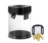 Slicer pour presse à l'ail, outil de broyage à l'ail, Mincer végétal à hélicoïdale avec récipient, Gadget de cuisine multifonctionnel et détachable, fond antidérapant pour divers ingrédients