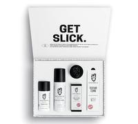 Slick Gorilla Full Styling Coffret Coiffant Homme, 5 Produits | Coffret avec poudre 20 g, Lightwork 70 g, Cream Styler 100 ml, spray au sel marin 200 ml et peigne texturisant.