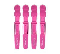 Slick Hair Company Lot de 4 pinces à cheveux professionnelles antidérapantes pour coiffer et séparer les cheveux