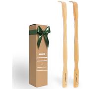 Slick Lot de 2 gratte-dos en bambou avec manche long pour homme et femme 41,9 cm