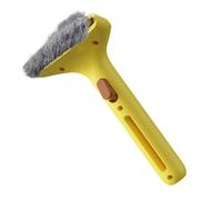 Slicker Brosse de toilettage pour animaux de compagnie - Épilateur pour poils clairsemés - Brosse pour chien et chat de taille moyenne avec poils souples - Plate-forme de cuisson avec design compact