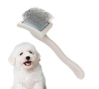 Slicker Brush for Dogs, Pet Grooming and Cleaning Tool with Skin-Massaging Bristle, Shedding Comb for Small Medium Large Breeds, Gentle De-shedding for Home, Outdoor or Shelter Use
