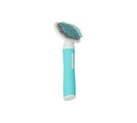Slicker doux - ZOLUX - ANAH 470845 - Bleu - Picots souples à embouts plastique - Pour chiots poils mi-longs/longs