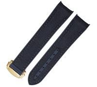 Slicon de montre en caoutchouc en nylon pour Omega Seahorse 300 Quarter Orange Ocean Universe 600 Black Grey 20mm 22 mm Watch Band (couleur: vert violet, taille: 22 mm)