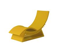 SLIDE bain de soleil chaise longue TIC TAC (Jaune - Polyéthylène)