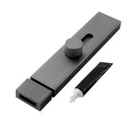 Slide Door Lock - Premium Aluminium Alloy Adhesive Latch Mechanism, Sturdy Construction Ensures Long-Term Durability, Compact Design | Reliable Protection Accessory Perfect for Bedroom Office