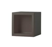 SLIDE élément modulaire OPEN CUBE 43 cm (Chocolat / Gris - Polyéthylène)