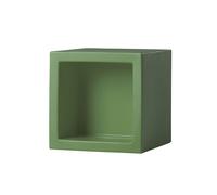 SLIDE élément modulaire OPEN CUBE 43 cm (Vert mauve - Polyéthylène)