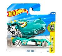Slide Kick pour Hot Wheels experimotors - vehicule Metal, 1:64 - Miniature Auto - Collector, Rare - Set Petite Voiture avec Carte