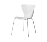 SLIDE set de 2 chaises GLORIA (Blanc - polypropylène et acier)